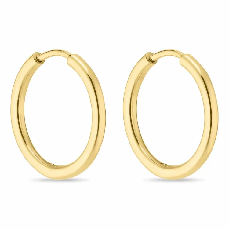 19 mm Kreole in vergoldetem Sterlingsilber - Lumé Essence