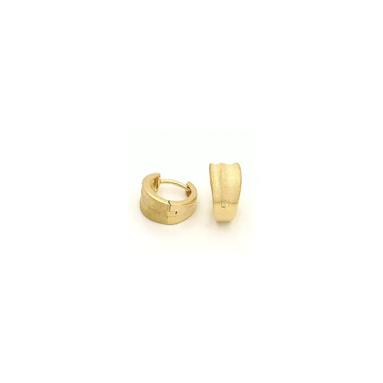 12 mm kreole in vergoldetem sterlingsilber