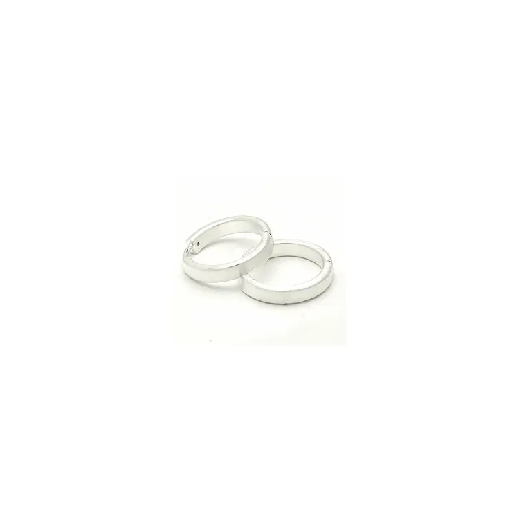 15 mm Silber Creolen in Silber