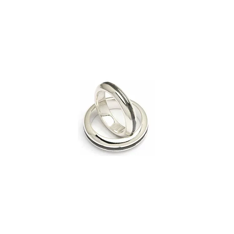 Trauringe von rs of scandinavia in oxidiertem Sterlingsilber