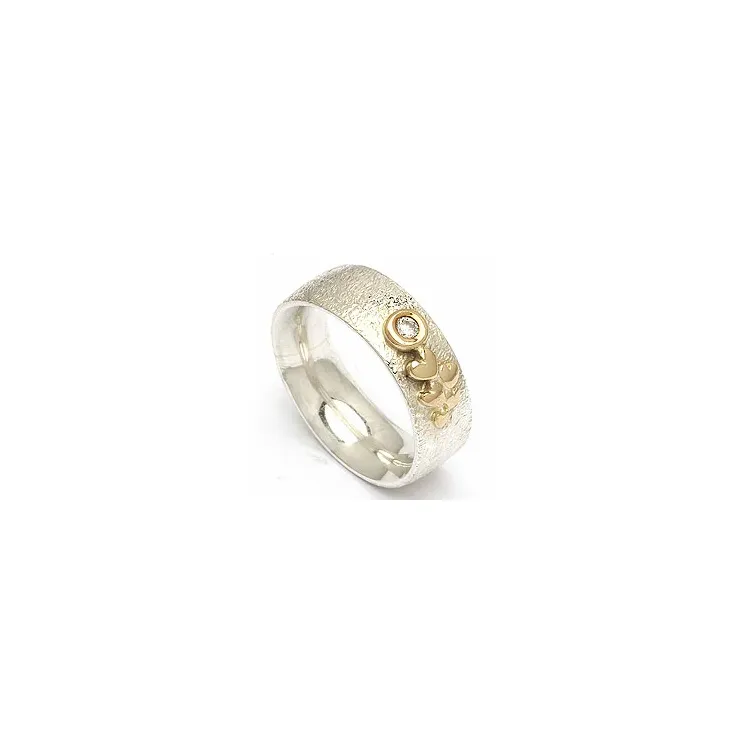 Trauring von rs of scandinavia in Silber und Gelbgold
