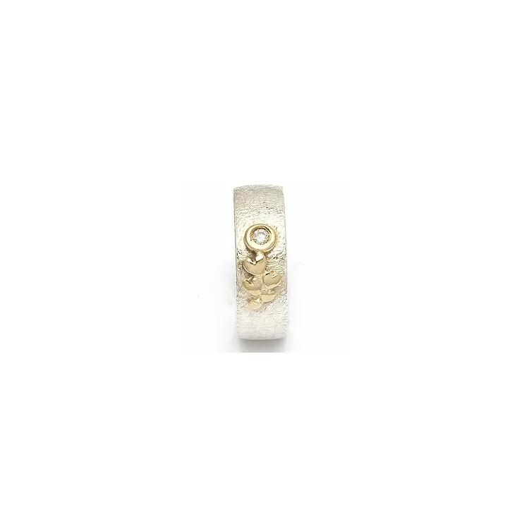Trauring von rs of scandinavia in Silber und Gelbgold