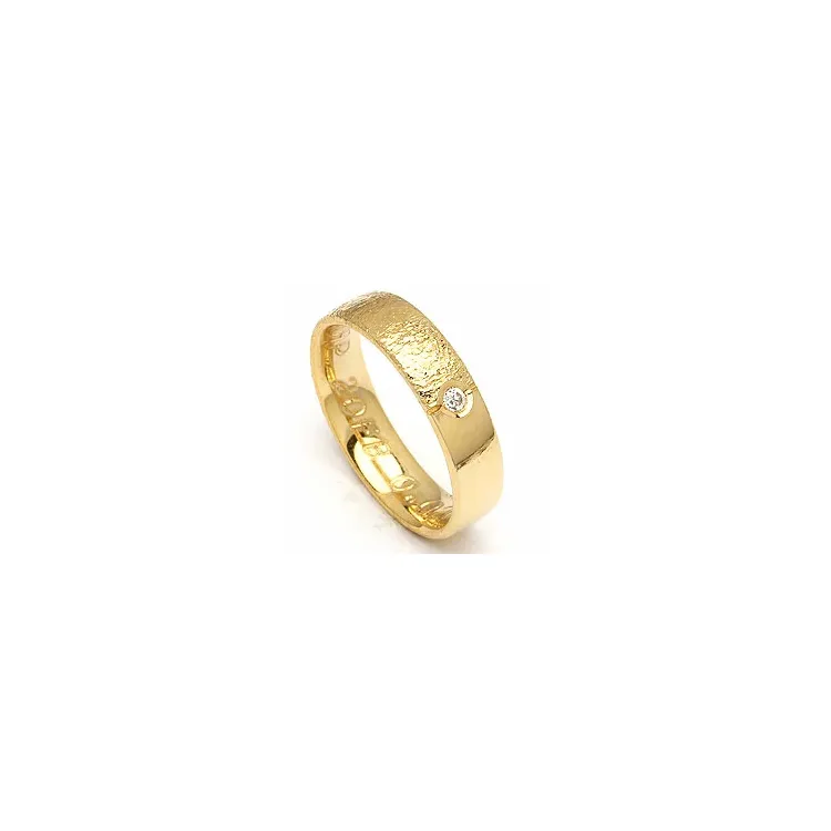 Trauring von rs of scandinavia in 14 Karat Gold 0,02 ct