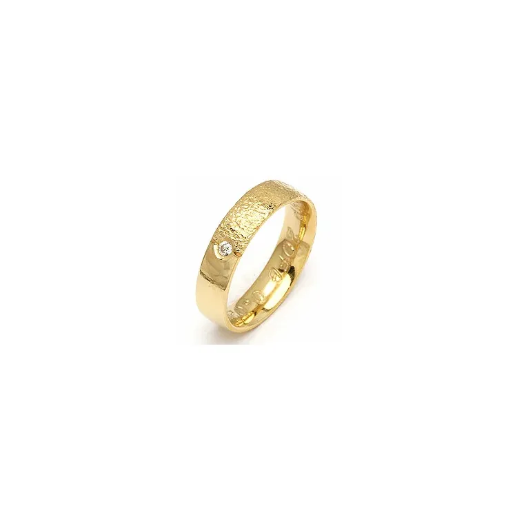 Trauring von rs of scandinavia in 14 Karat Gold 0,02 ct