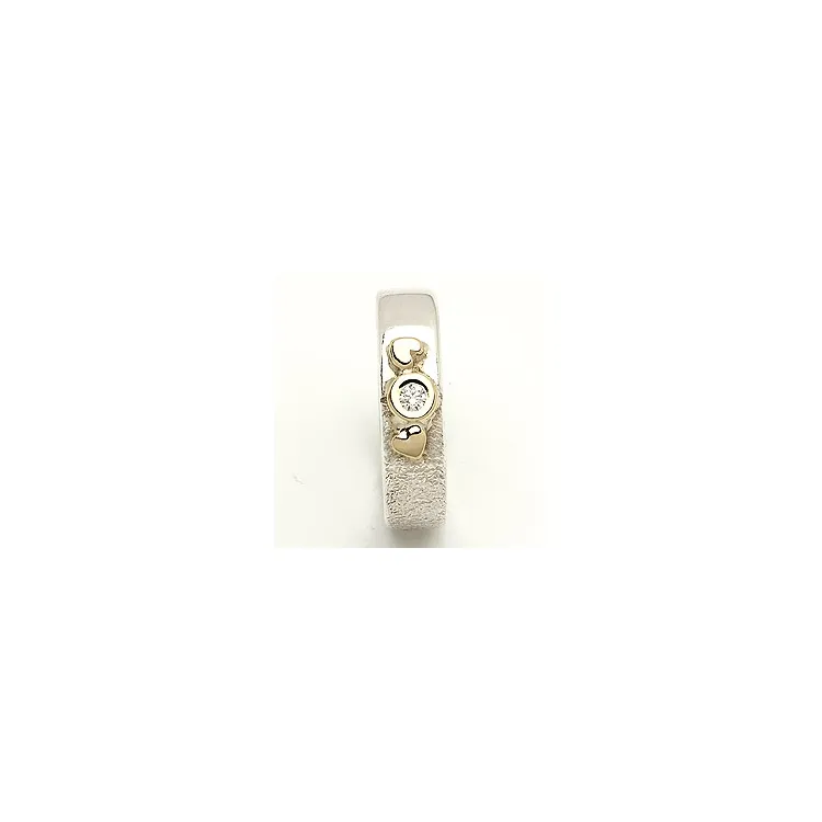 Trauring von rs of scandinavia in Silber und Gelbgold