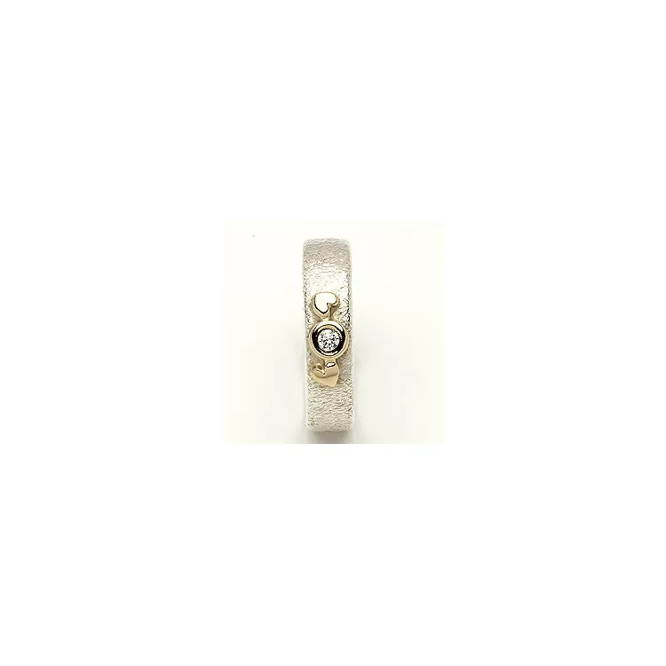 Trauring von rs of scandinavia in Silber und Gelbgold