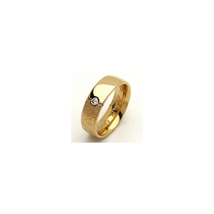 Trauring von rs of scandinavia in 8 Karat Gold 0,03 ct