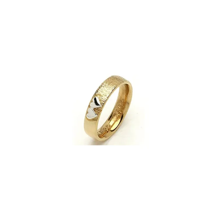 Trauring von rs of scandinavia in 8 Karat Gold- und Weißgold