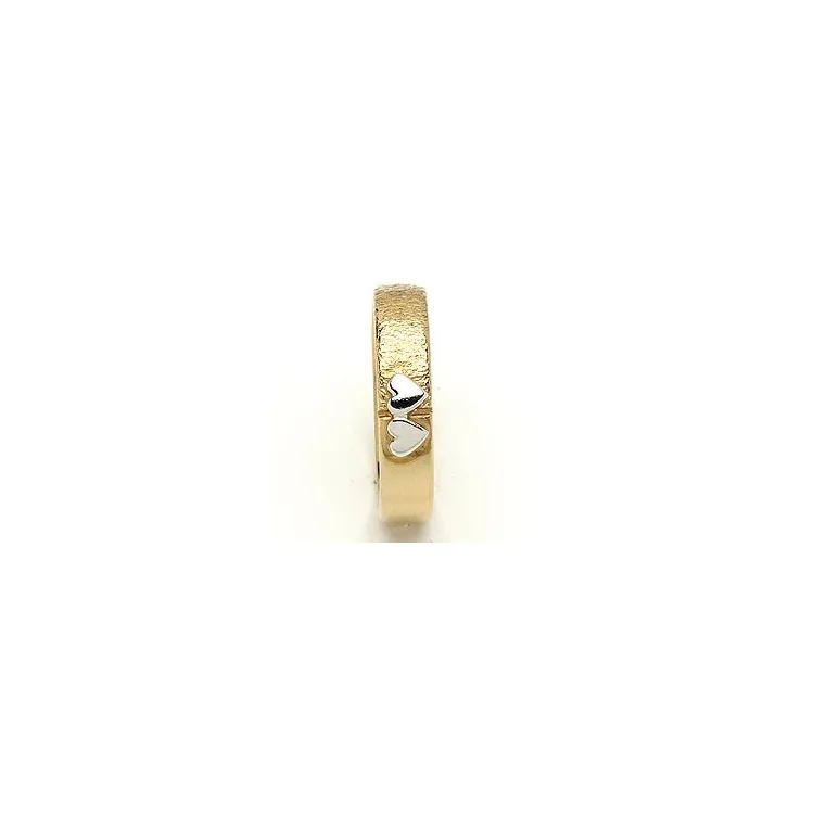 Trauring von rs of scandinavia in 8 Karat Gold- und Weißgold