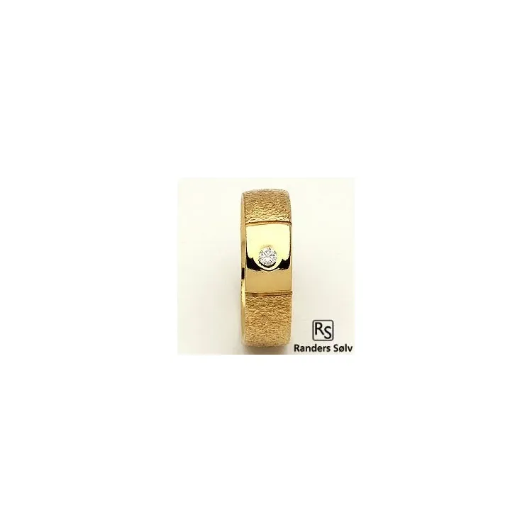 Trauring von rs of scandinavia in 14 Karat Gold 0,03 ct