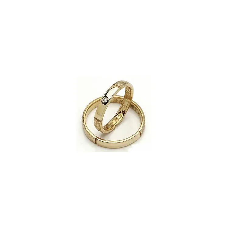 Trauringe von rs of scandinavia in 14 Karat Gold 0,02 ct