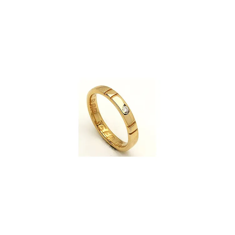 Trauring von rs of scandinavia in 14 Karat Gold 0,02 ct