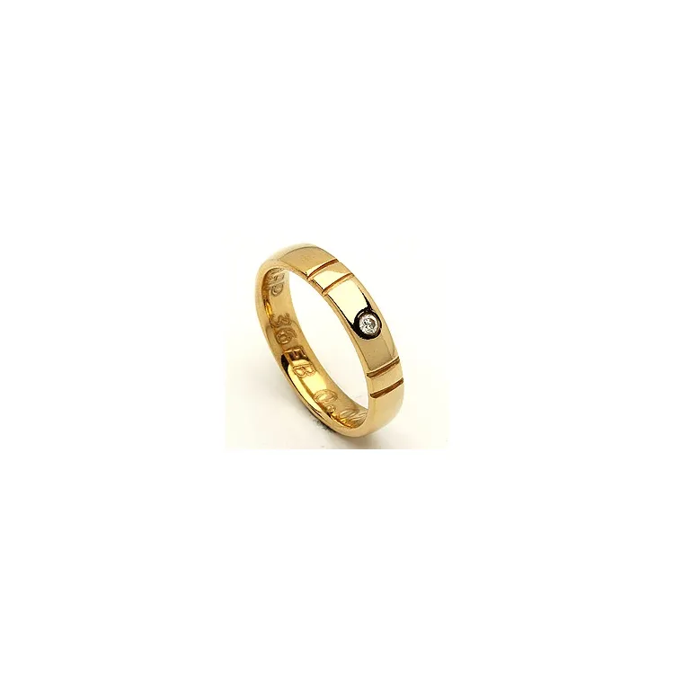 Trauring von rs of scandinavia in 14 Karat Gold 0,02 ct