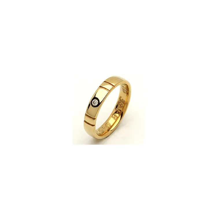 Trauring von rs of scandinavia in 14 Karat Gold 0,02 ct