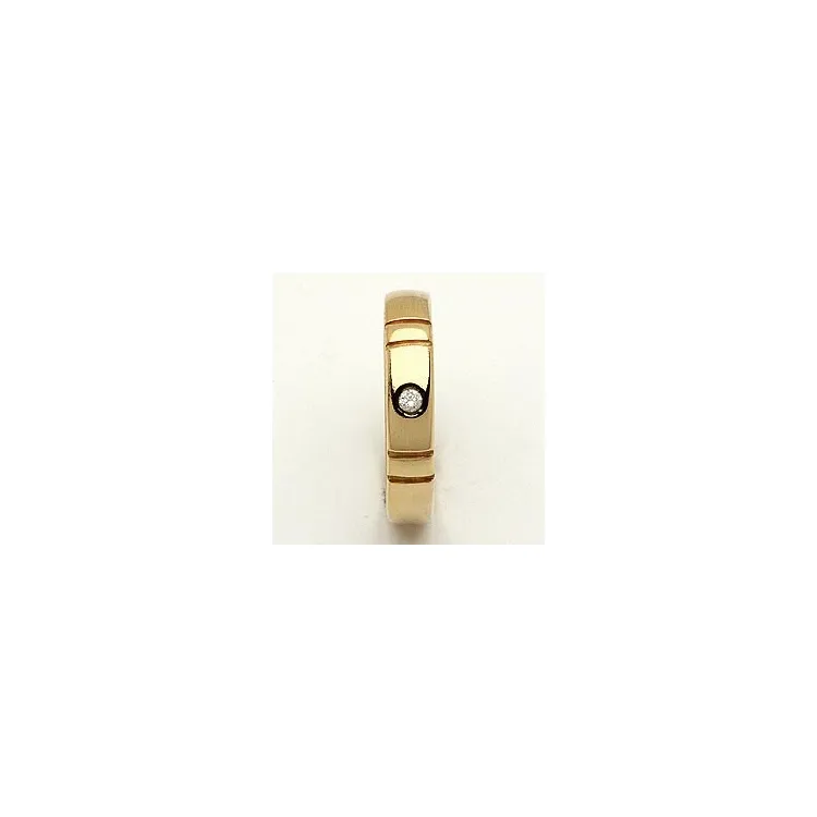 Trauring von rs of scandinavia in 8 Karat Gold 0,02 ct