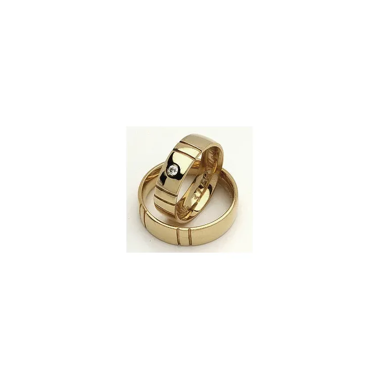 Trauringe von rs of scandinavia in 14 Karat Gold 0,03 ct