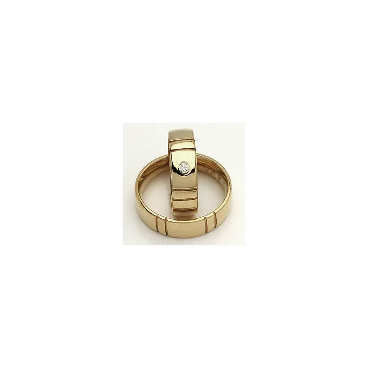 Trauringe von rs of scandinavia in 14 Karat Gold 0,03 ct