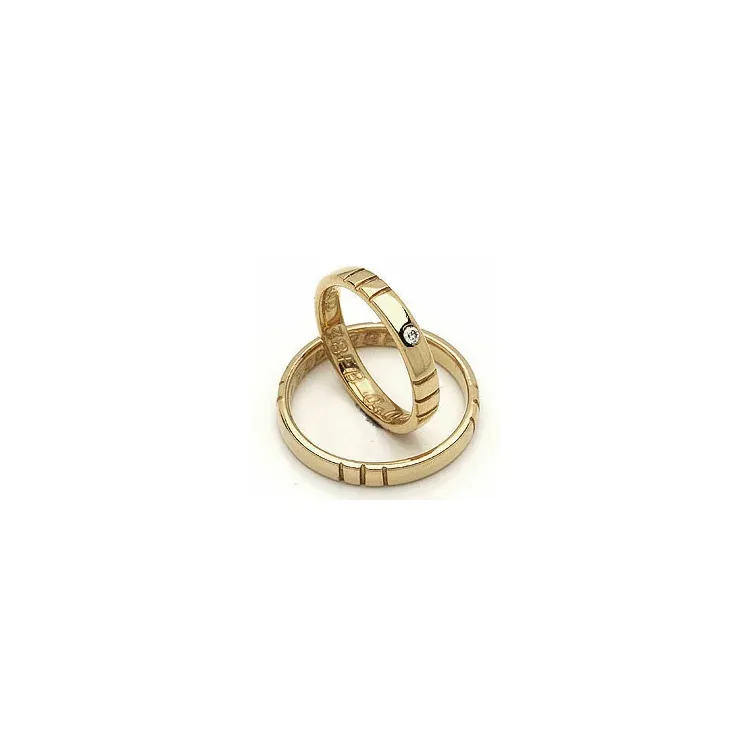 Trauringe von rs of scandinavia in 14 Karat Gold 0,02 ct