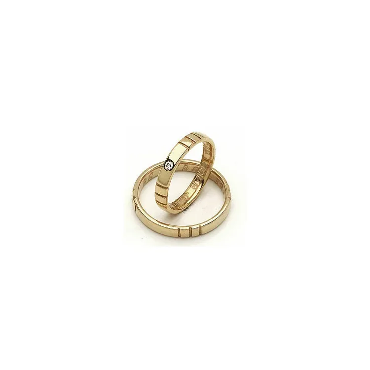 Trauringe von rs of scandinavia in 14 Karat Gold 0,02 ct
