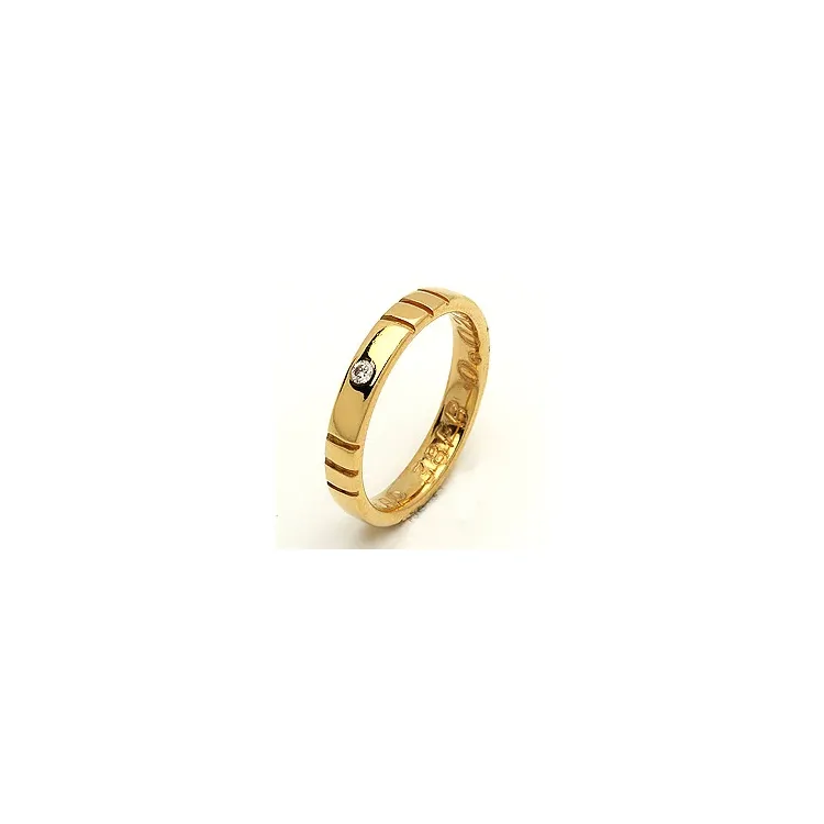 Trauring von rs of scandinavia in 14 Karat Gold 0,02 ct