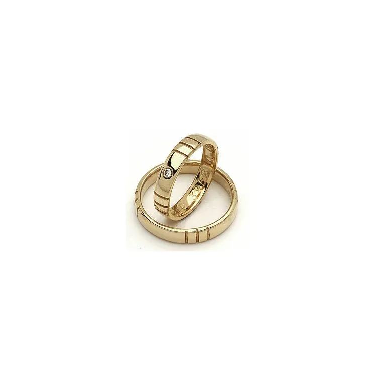 Trauringe von rs of scandinavia in 14 Karat Gold 0,02 ct
