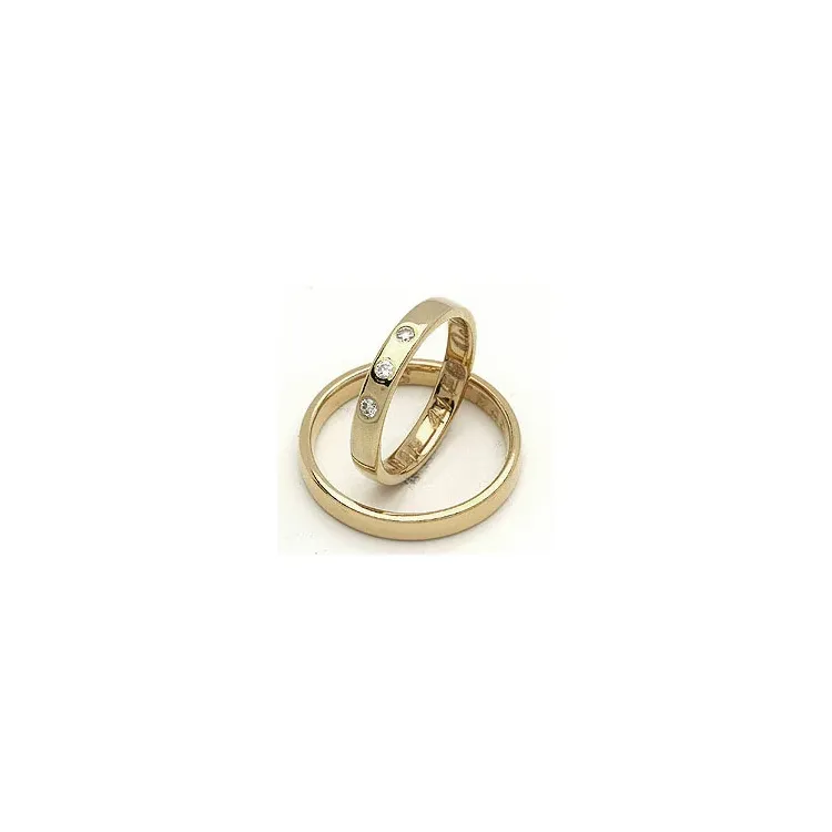 Trauringe von rs of scandinavia in 14 Karat Gold 0,06 ct