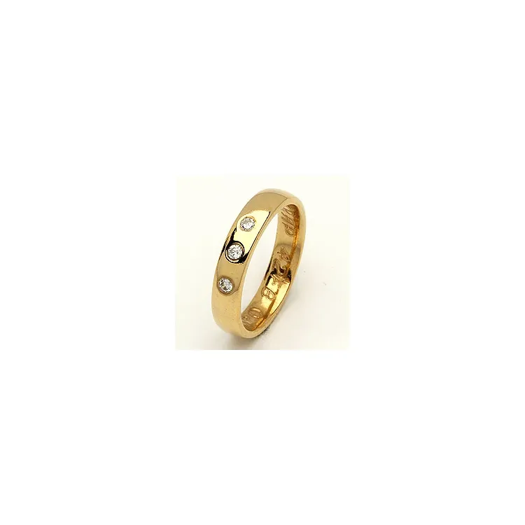Trauring von rs of scandinavia in 14 Karat Gold 0,06 ct