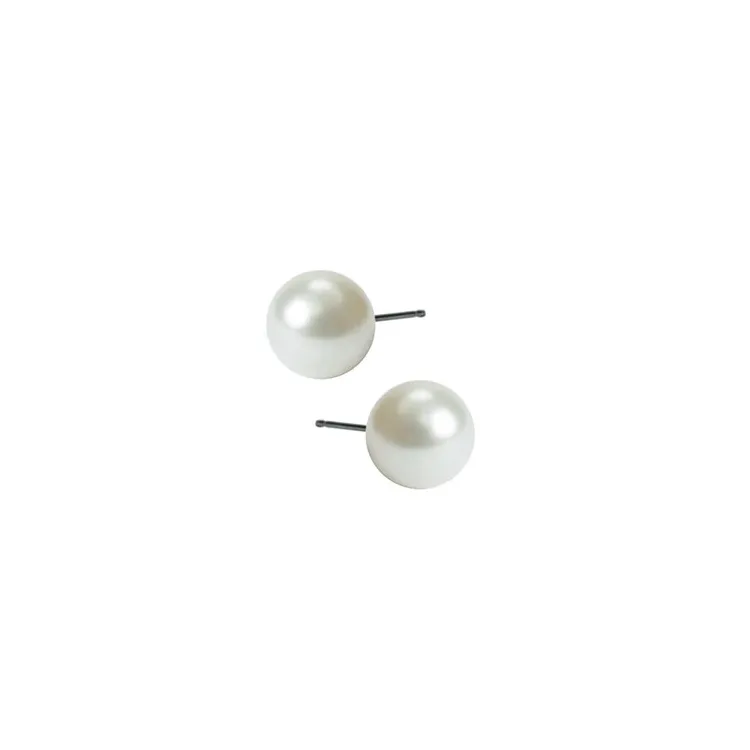 5 mm Blomdahl runden Ohrringe in Titan