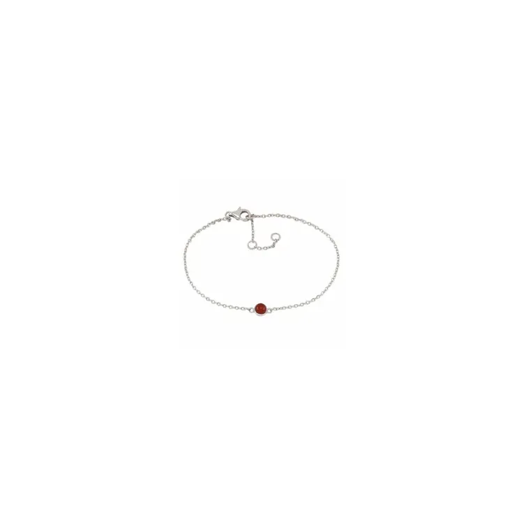 NORDAHL ANDERSEN Sweets Onyx Armband in Silber rotem Onyx