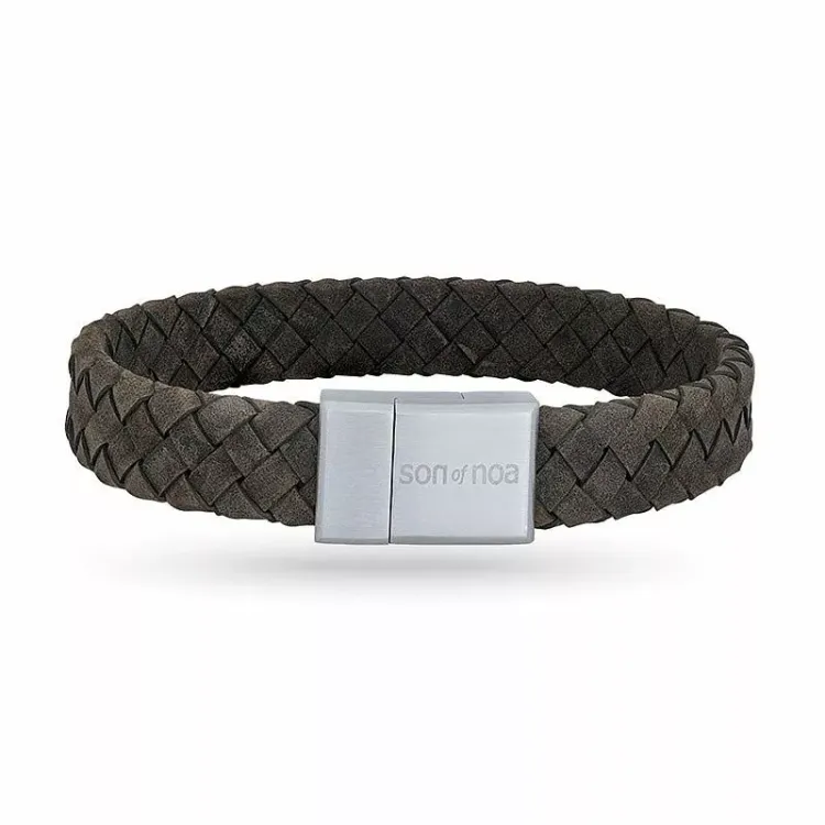 Nordahl andersen grauem armband in leder