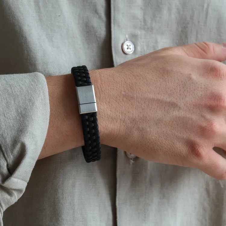 Nordahl andersen schwarzem armband in leder