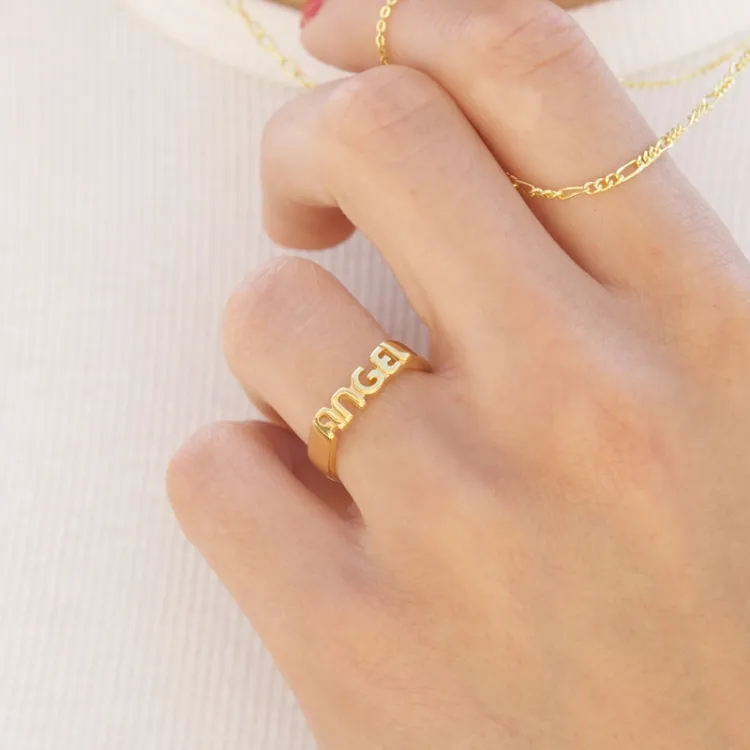 NORDAHL ANDERSEN Engel Ring in vergoldetem Sterlingsilber