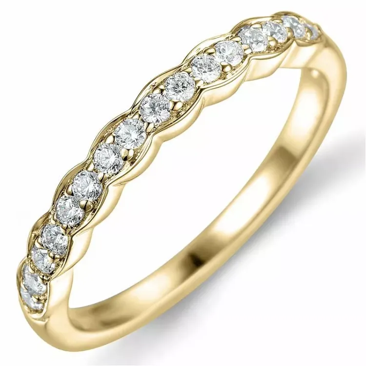 Diamantring in 14 Karat Gold 0,24 ct