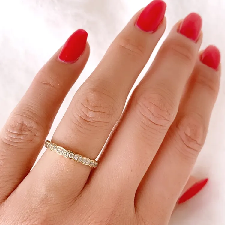 Diamantring in 14 Karat Gold 0,24 ct