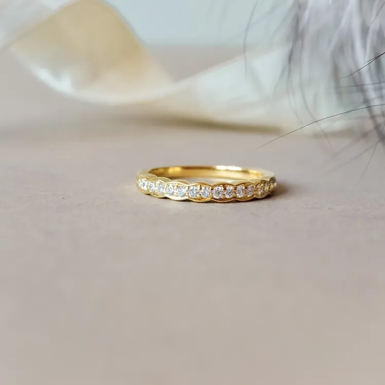 Diamantring in 14 Karat Gold 0,24 ct