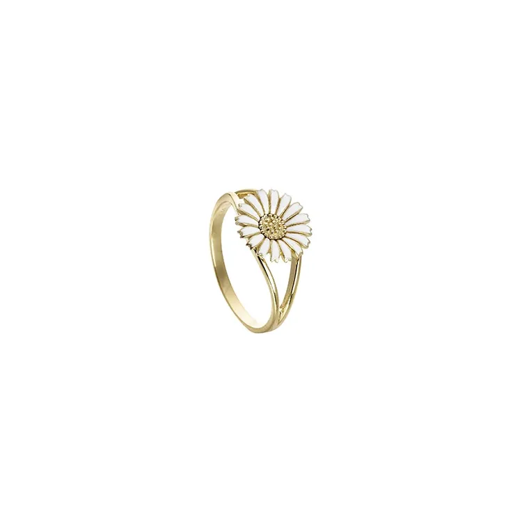 Kollektionsmuster Kranz und Ziegler Marguerite Ring in vergoldetem Sterlingsilber