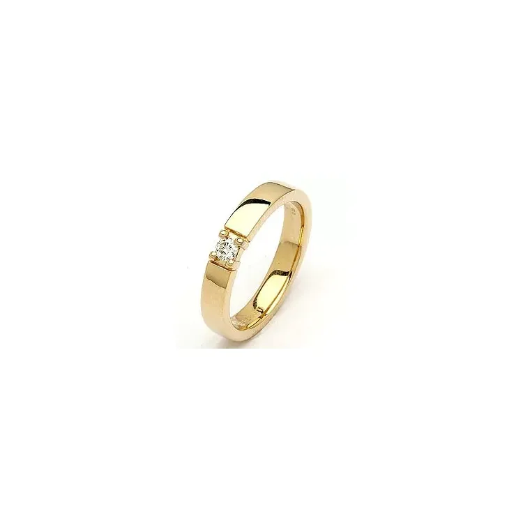 Memoirering in 14 karat gold 0,10 ct