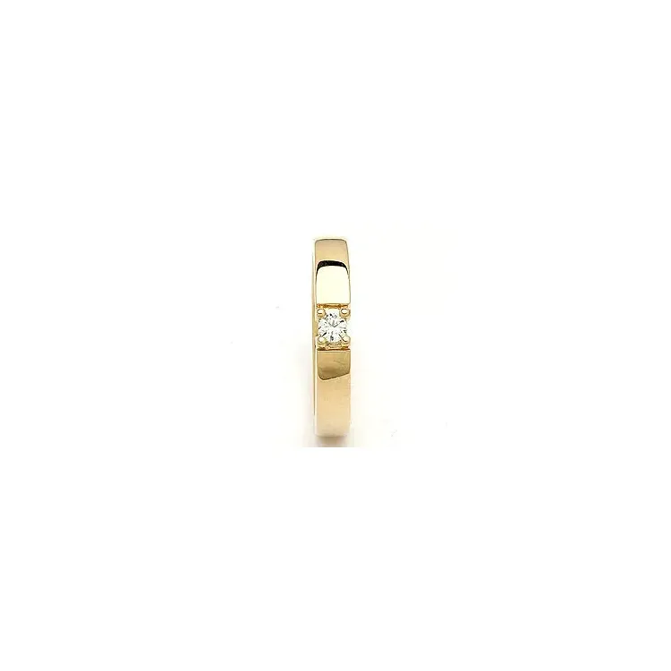 Memoirering in 14 karat gold 0,10 ct