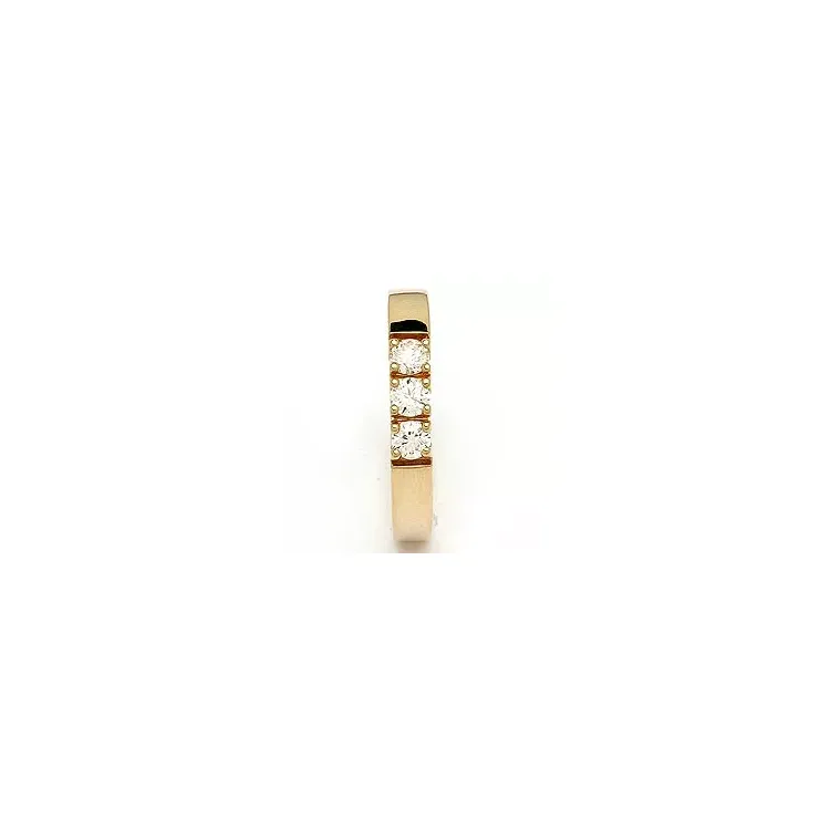Memoirering in 14 Karat Gold 3 x 0,15 ct