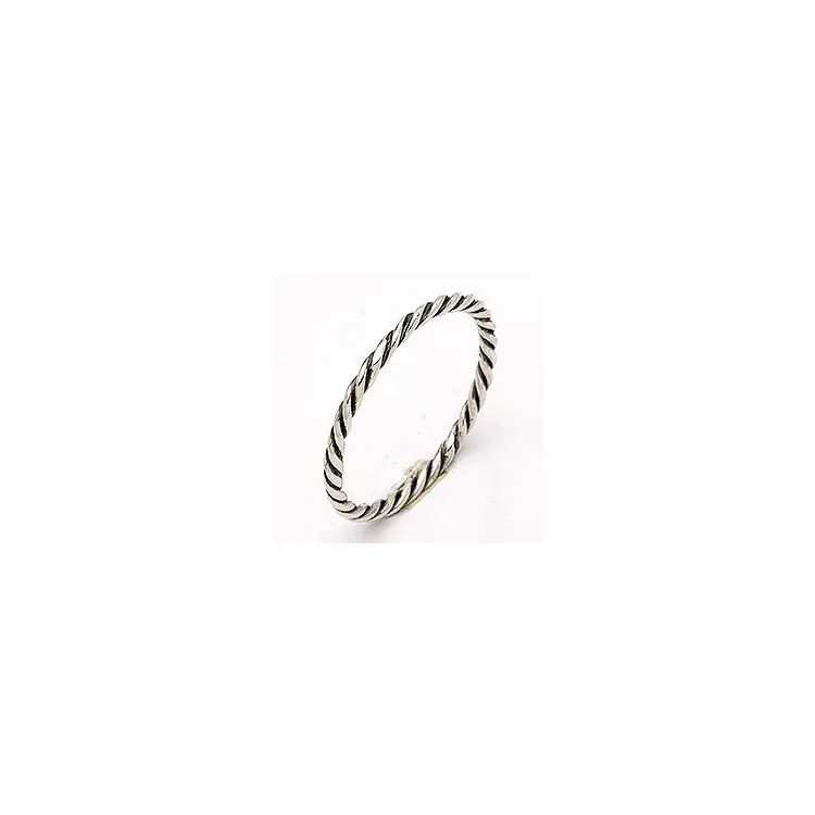 Polierter Simple Rings Ring in oxidiertem Sterlingsilber