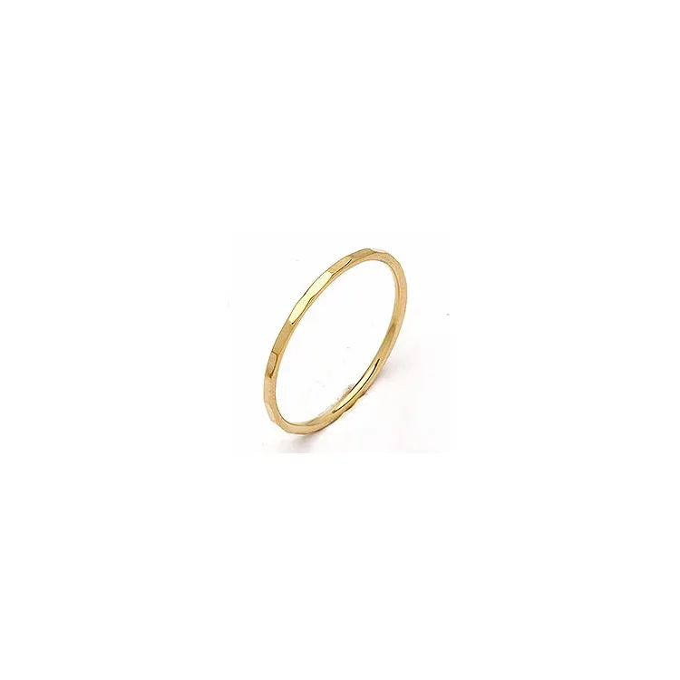 Elegant Simple Rings Ring in vergoldetem Sterlingsilber