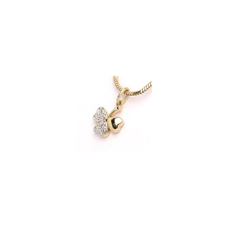 Diamantanhänger in 14 karat gold mit rhodium 0,0112 ct