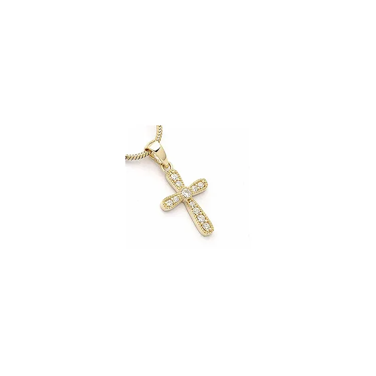 Kreuz Anhänger aus 9 Karat Gold