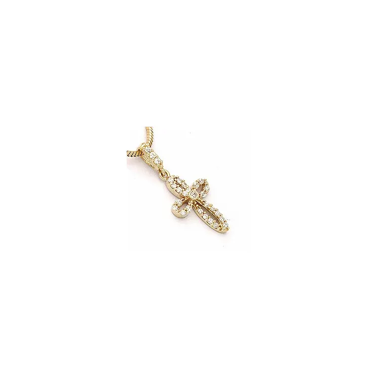 Kreuz Anhänger aus 9 Karat Gold