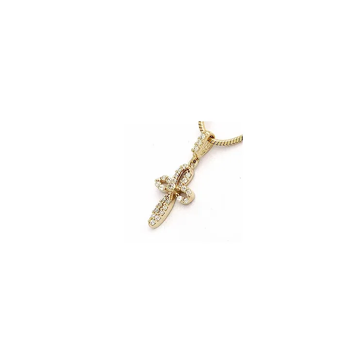 Kreuz Anhänger aus 9 Karat Gold