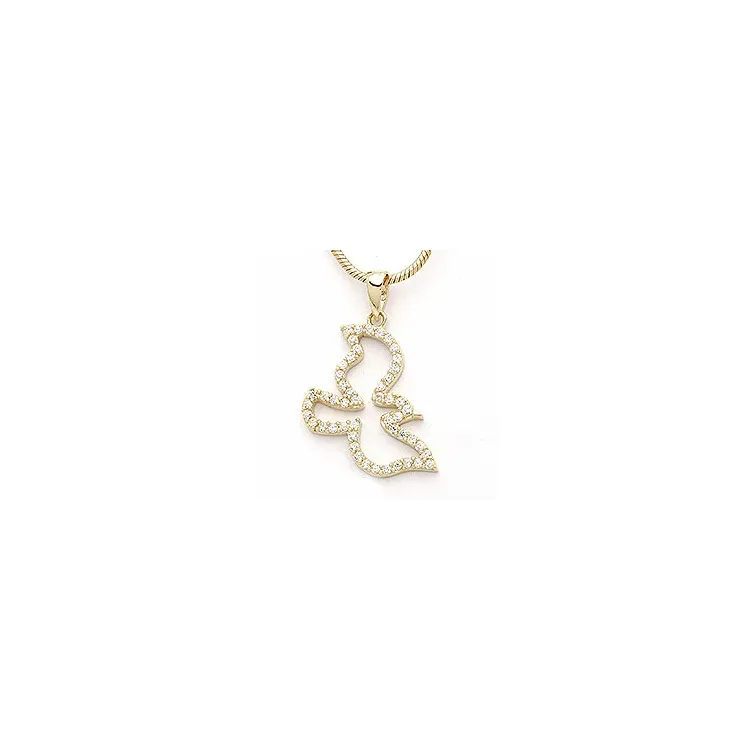 Vögel Anhänger aus 9 Karat Gold