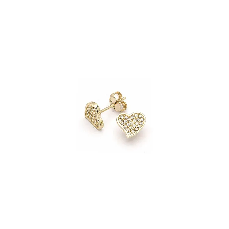 Herz Ohrringe in 9 Karat Gold mit