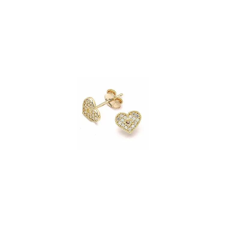 Herz Ohrringe in 9 Karat Gold mit