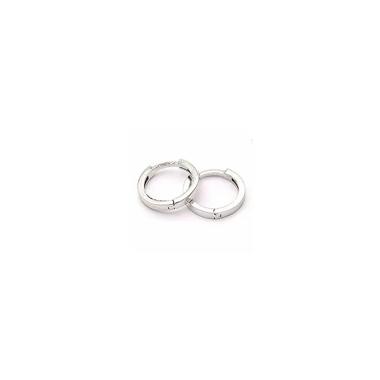 12 mm kreole in 14 karat weißgold