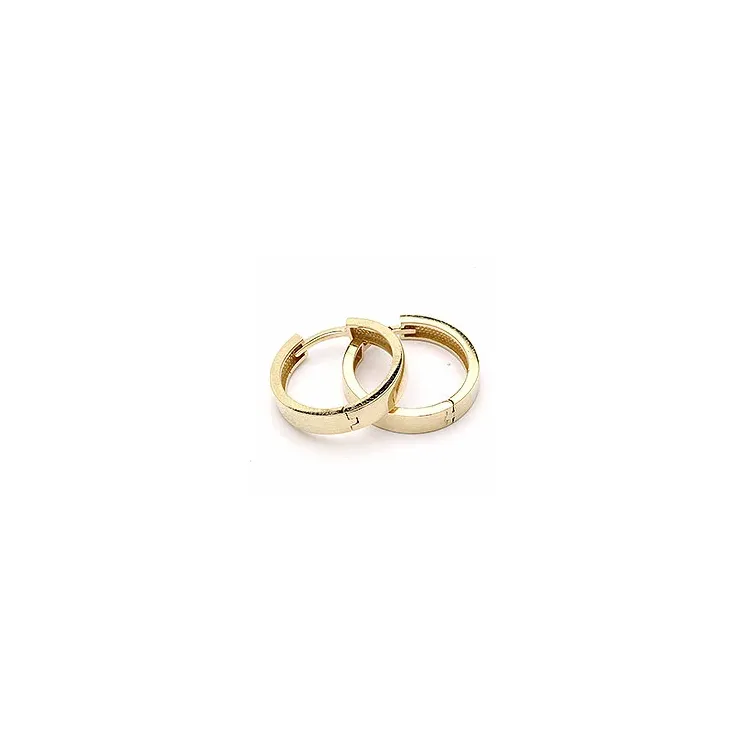 15 mm runden kreole in 9 karat gold